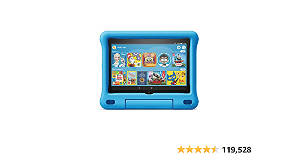 Fire HD 8 Kids tablet, 8" HD display, ages 3-7, 32 GB, Blue Kid-Proof Case - $69.99