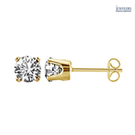 0.15ctw Genuine Diamond Olivia Stud Earrings in 10-Karat Gold -  $71.99 + Free Shipping