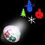 Party Decor Christmas Tree Snowman Baubles Pattern Projector Light Bulb - $4.17