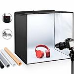 ESDDI Photo Studio Light Box 20&quot;/50cm Adjustable Brightness Portable Booth Table Top Photography Lighting Kit for $49 + FSSS