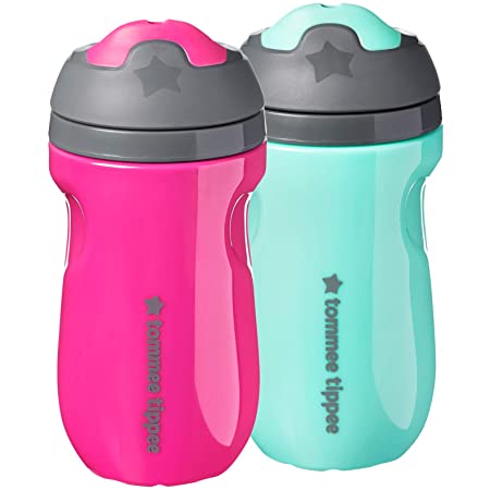 2-Ct 9-Oz Tommee Tippee Insulated Toddler Sippy Cup (Pink & Mint, 12+ Months) $7.99
