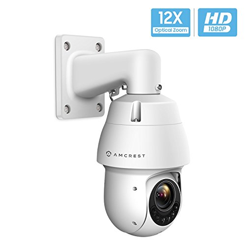 Amcrest PTZ POE Camera, Pan/Tilt/ 12x Optical Zoom 1080P