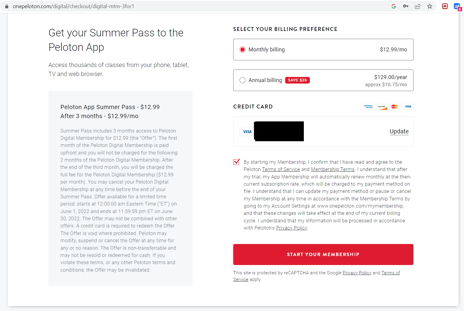 Peloton Digital App 3 for 1 Month for $12.99+tax (Summer Pass Still Live) YMMV