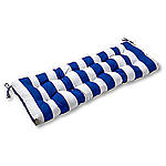 Greendale Home Fashions 44&quot; Outdoor Patio Swing/Bench Cushion, Cabana Blue Stripe $32.66 + ship @kmart.com
