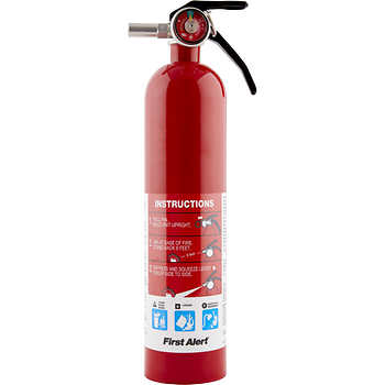 First Alert 5 lb. home fire extinguisher- Costco- in-club only YMMV? $7.99 (update, now $5.97!)
