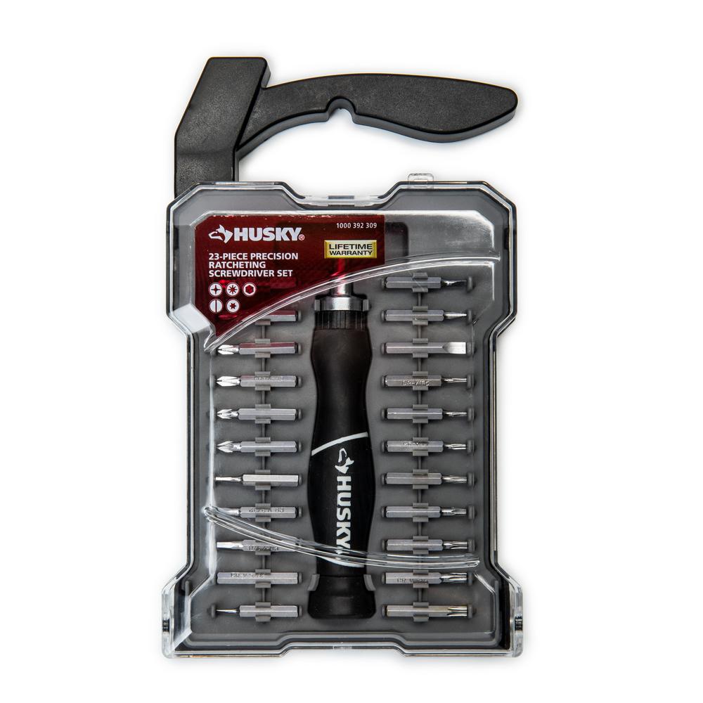 Husky Ratcheting Precision Screwdriver Set (23-Piece) at Home Depot - $10.97