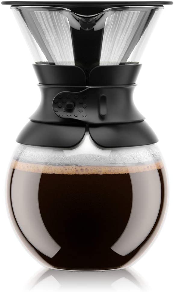 Bodum Pour Over Coffee Maker with Permanent Filter, 1 Liter, 34 Ounce WAS: $16.70; NOW: $14.70
