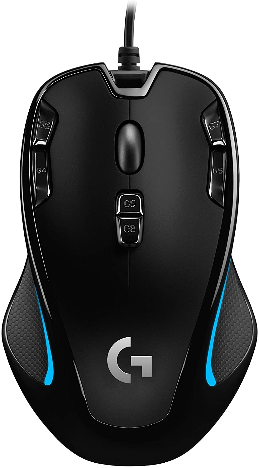Logitech G300s Optical Ambidextrous Gaming Mouse – 9 Programmable Buttons, Onboard Memory $20.99
