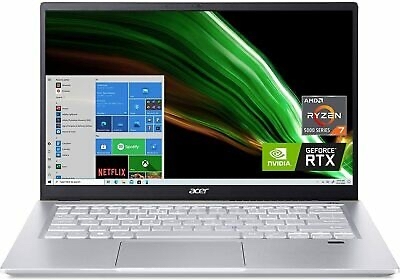 Acer Swift X AMD (Refurb) - 14" Laptop AMD Ryzen 7 5800U, Nvidia RTX 3050 Ti, 16GB,  512GB, Win10H - $791.99