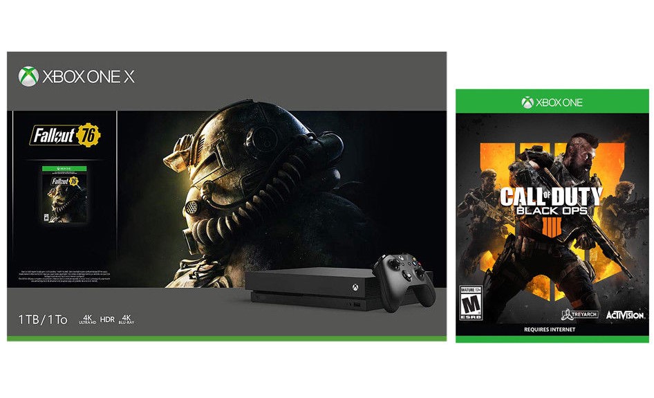 1tb Xbox One X Fallout 76 Console Bundle Call Of Duty Black Ops 4