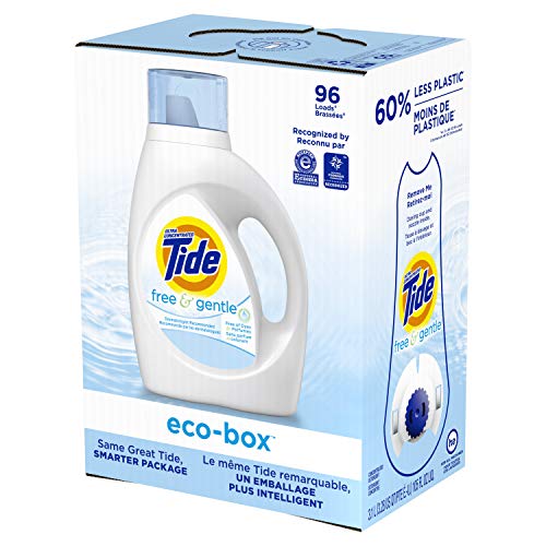 105oz Tide Free and Gentle Eco-Box Laundry Detergent Liquid Soap $12.55 w/ S&S
