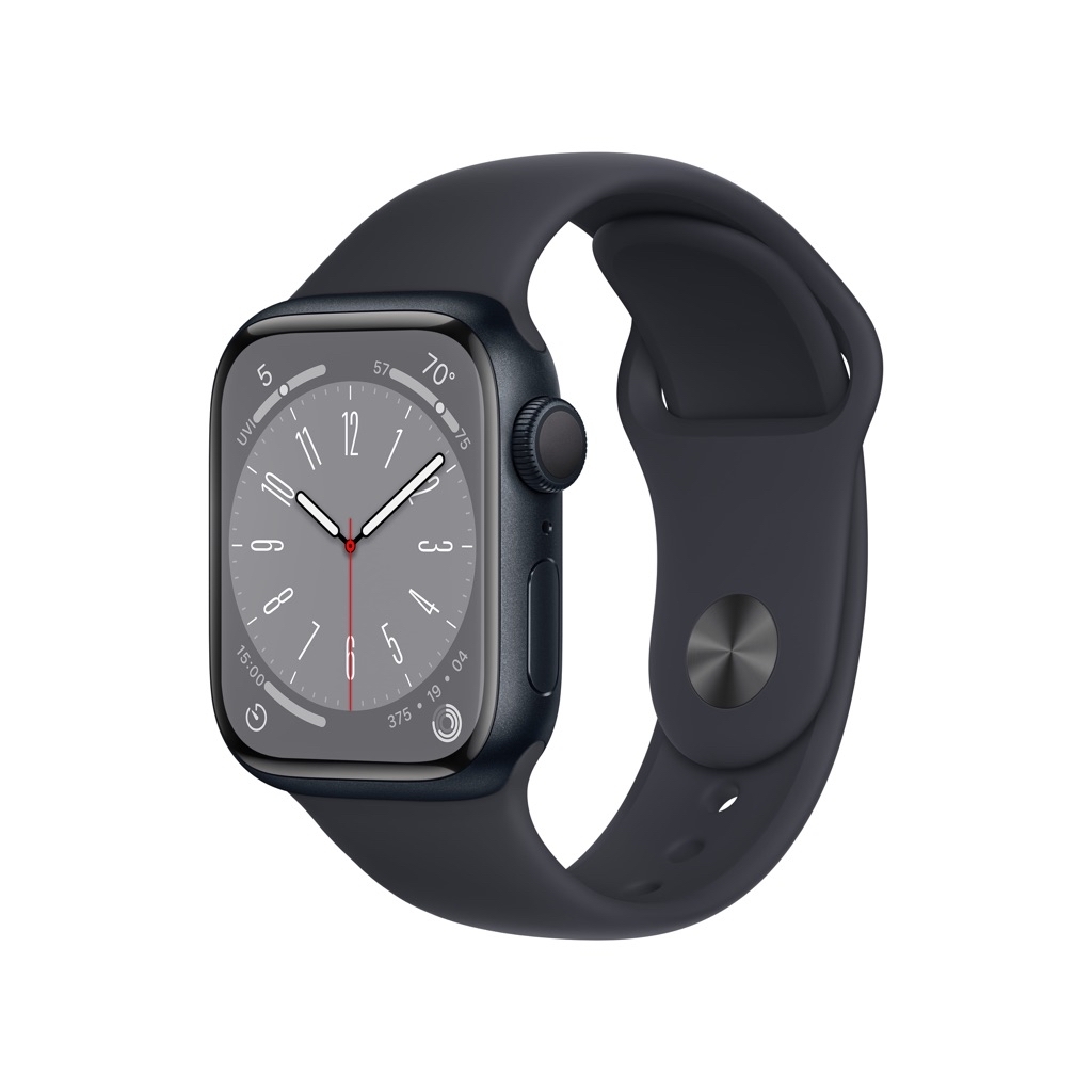 $299 Apple Watch Series 8 GPS 41mm Midnight Aluminum Case with Midnight Sport Band - S/M - Walmart.com - $299.00