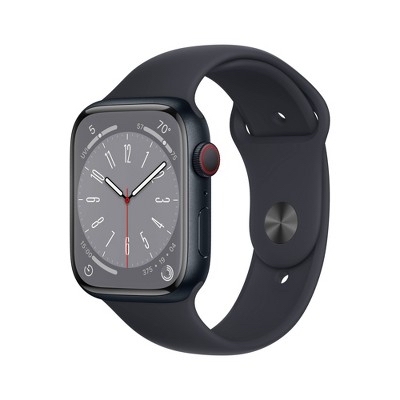 $354.99 (price in cart with Target Circle) Apple Watch Series 8 GPS + Cellular 45mm Midnight Aluminum Case with S/M or M/L Midnight Sport Band - $354.99