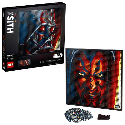 Lego Art Star Wars The Sith Canvas Art Set Building Kit For Adults 31200 : Target $83.99