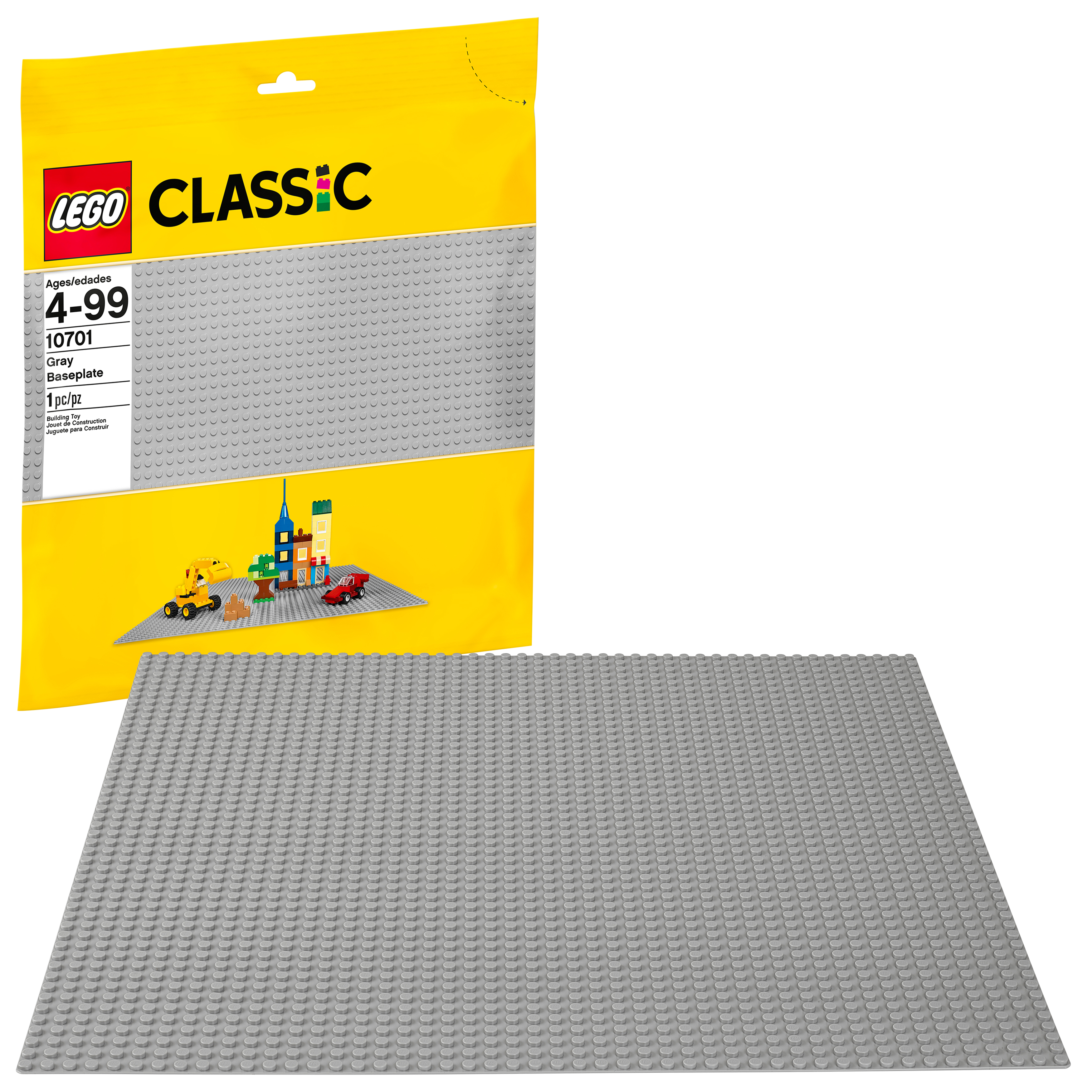 LEGO Classic Gray Baseplate 10701 Building Accessory (1 Piece) - Walmart.com $8.94