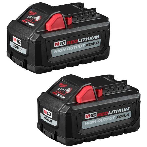 Milwaukee 48-11-1862 M18 18V HIGH OUTPUT XC 6.0Ah Battery Pack (Special Offer) $199