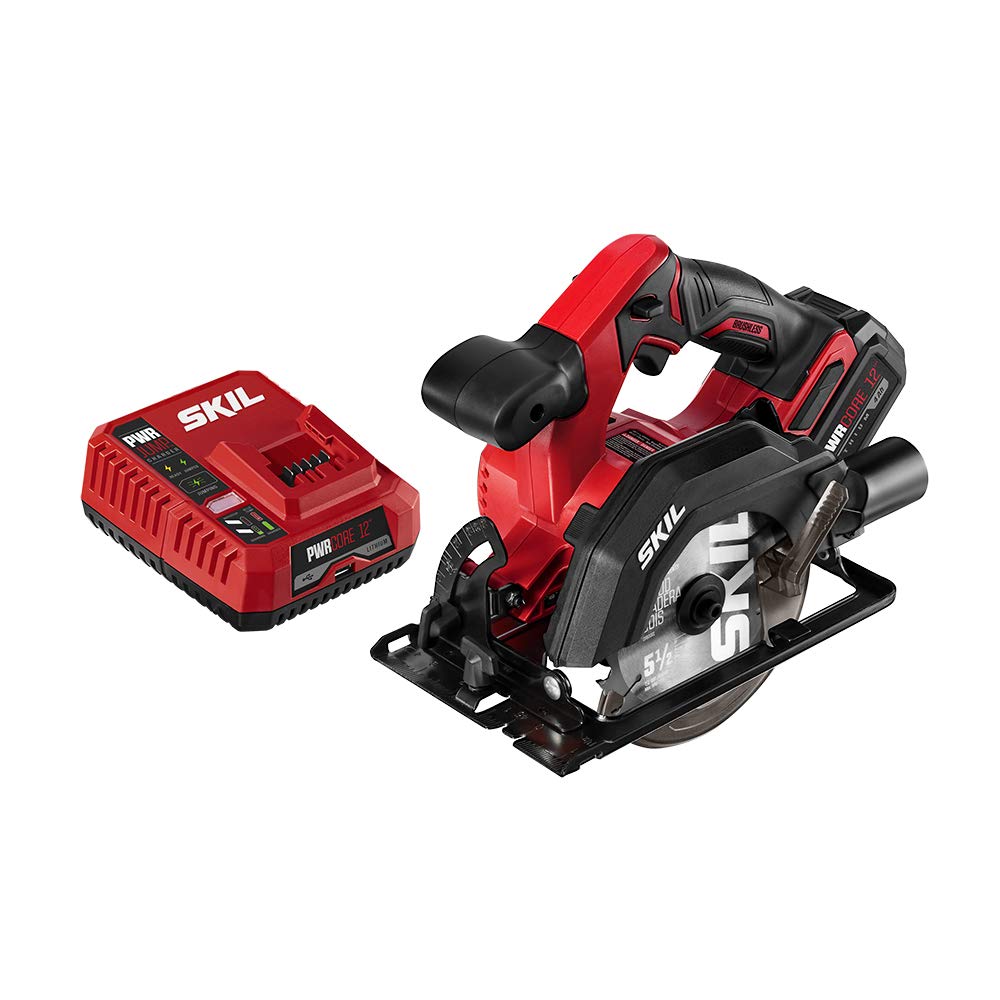 SKIL PWR CORE 12 Brushless 12V Compact 5-1/2 Inch Circular Saw with 4.0Ah Lithium Battery and PWR JUMP Charger - $63.93 + Free Shipping $64