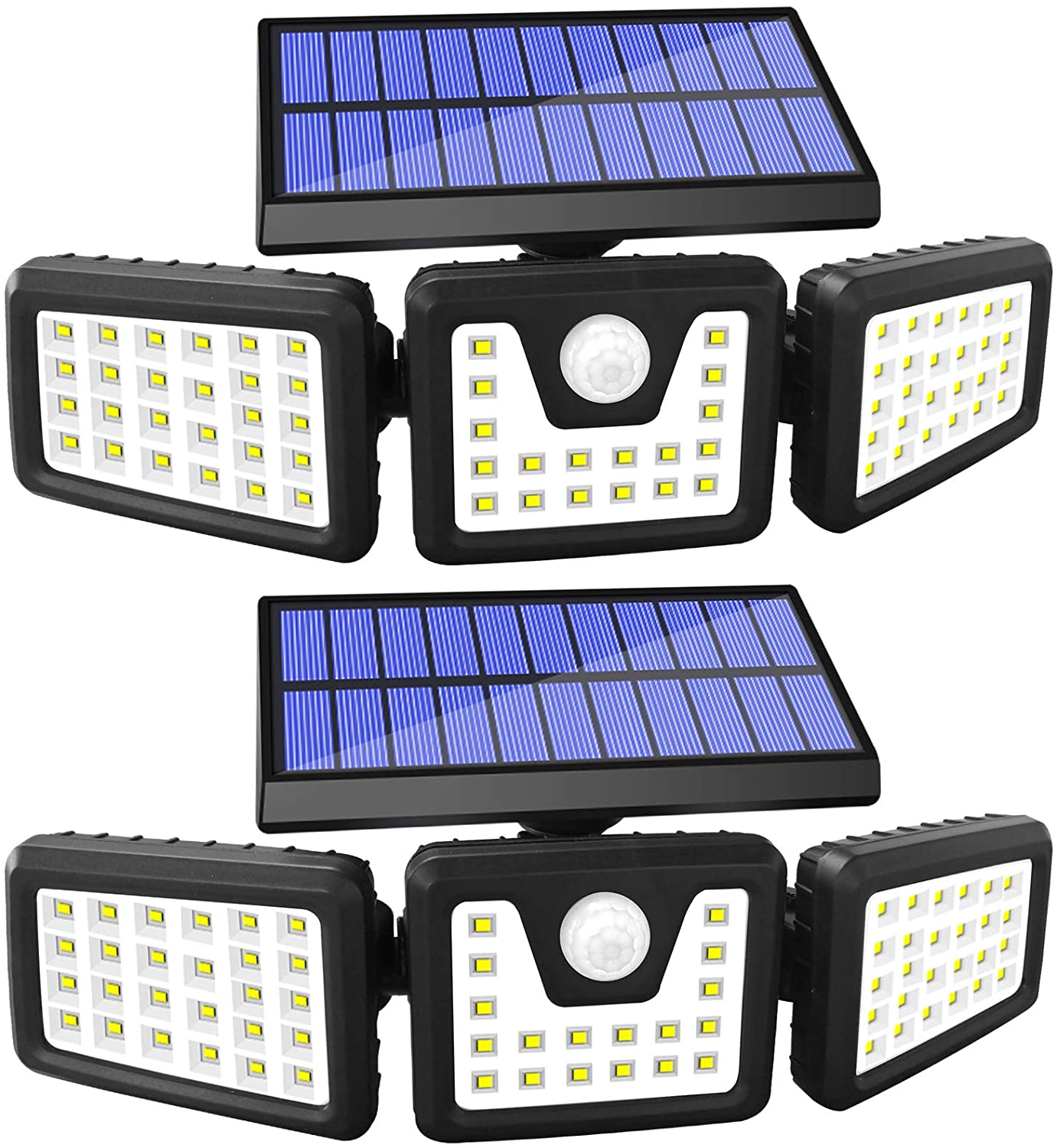 GSBLUNIE Solar Motion Sensor Lights Outdoor, 70 LED Solar Security Lights Outdoor, Adjustable 3 Heads, IP65 Waterproof, 800LM Flood Light for Yard, Garage, Garden $26.99