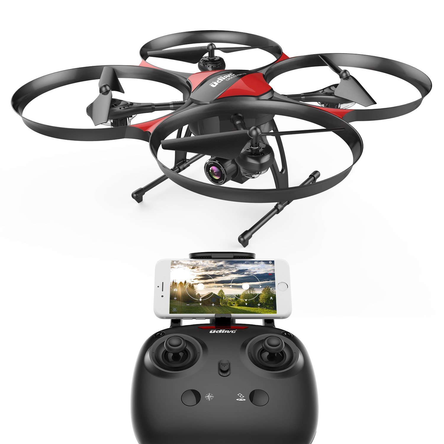 WI-FI FPV version urlhasbeenblocked U818PLUS Quadcopter Drone with HD Camera $95.90 (45% off)