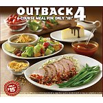 4-course meal for only $15 at Outback Steakhouse