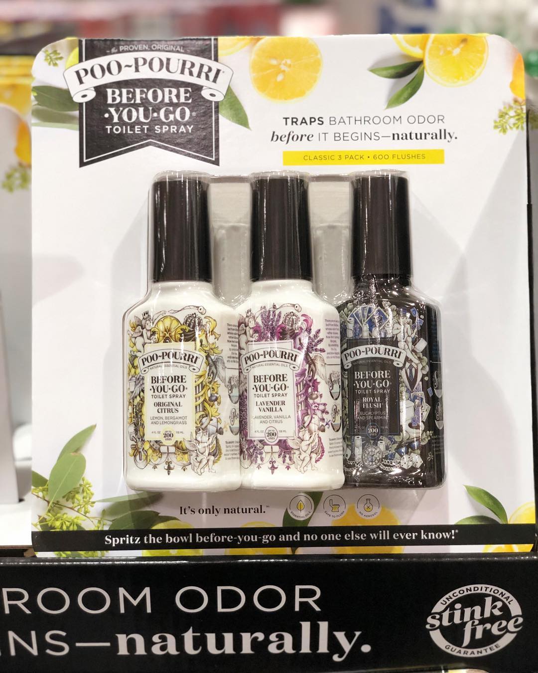 Costco Members: Poo-Pourri Toilet Spray, Variety Pack, 3.4 fl oz, 3-count (In-Store) $12.49