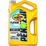 5-Quart Pennzoil or Mobil 1 Full Synthetic Motor Oil $16 after $15 Rebate + In-Store Pickup