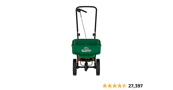 Scotts Turf Builder EdgeGuard Mini Broadcast Spreader - Holds Up to 5,000 sq. ft. of Lawn Product - $32.79