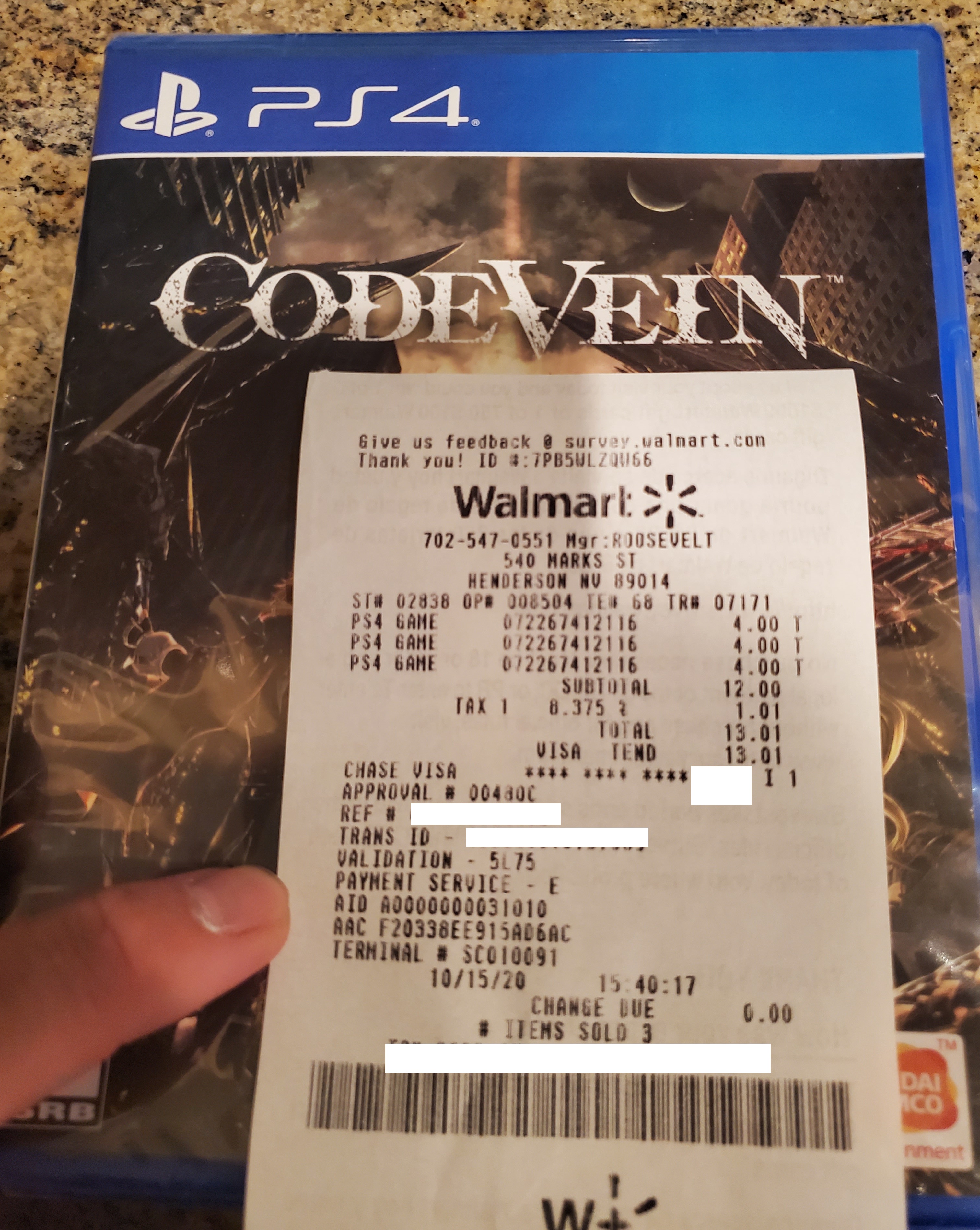 Code Vein (PS4) & Bloodstained: Ritual of the Night (PS4) - $4 at Walmart Clearance (YMMV)