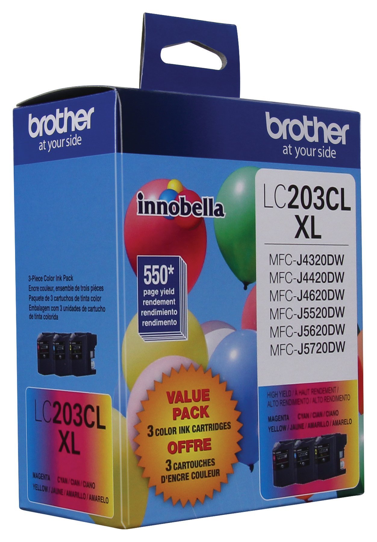 Brother Printers Ink Refills - Amazon - LC203 Color Multi Pack for $23.44 - LC203 Black 2-pack for $25.89