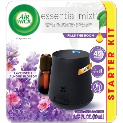 Air Wick Essential Mist Lavender & Almond Blossom Air Freshener - 0.67oz - $6