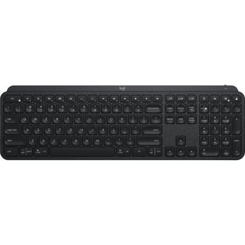 Logitech - MX Keys Advanced Wireless Illuminated Keyboard - Black $74.99