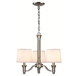 Hover Image to Zoom Towne Collection 3-Light Brushed Nickel Hanging Chandelier $77.4