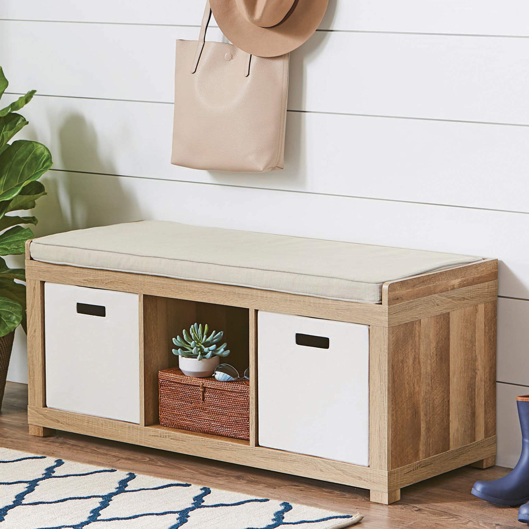 Better Homes And Gardens 3 Cube Organizer Storage Bench 49 99