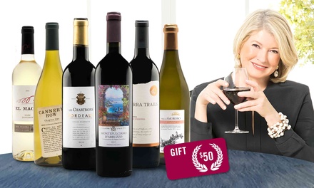 19 bottles of wine from Martha Stewart Wine with Amex Offer YMMV $67