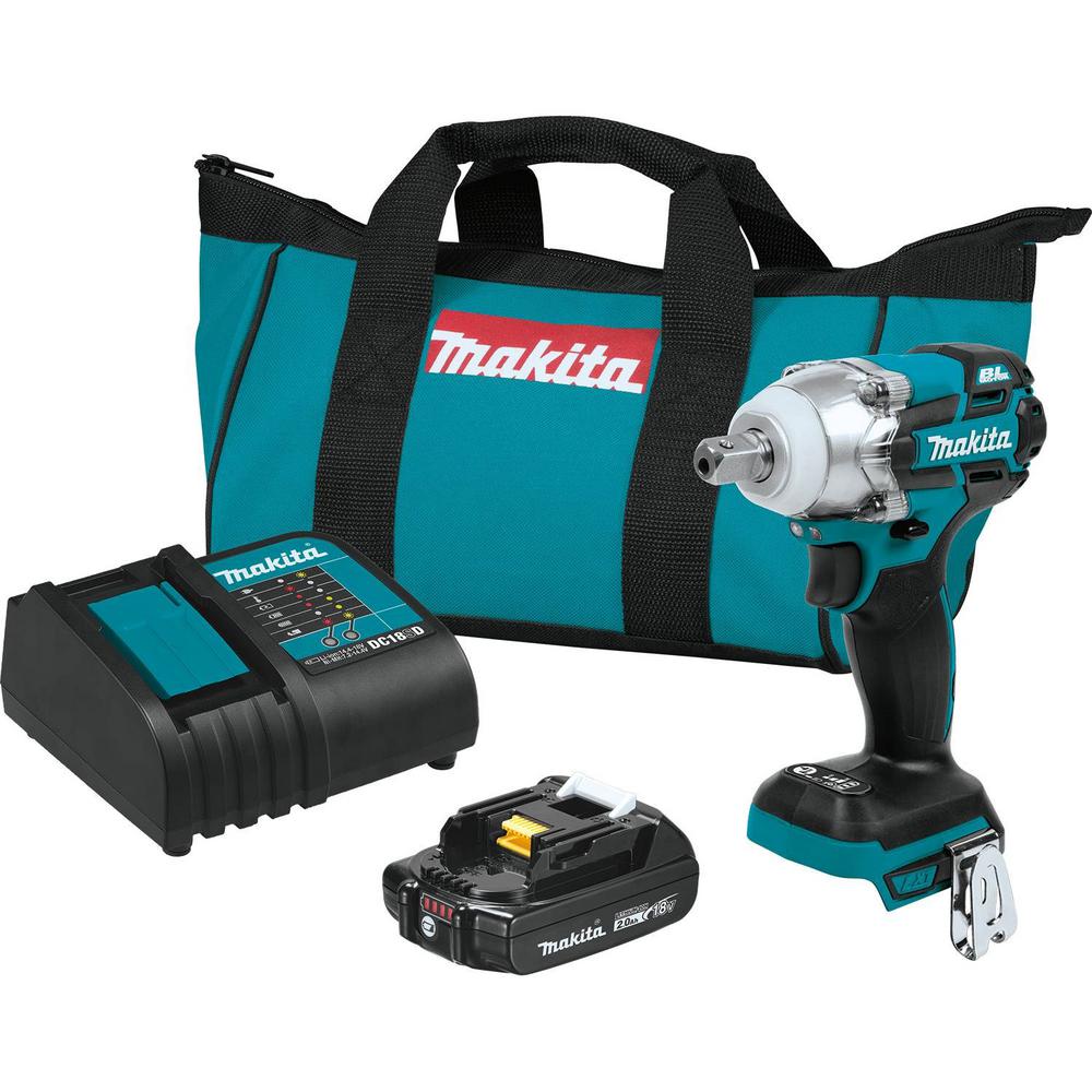 Makita Brushless 1/2 in 3-Speed Impact Wrench Kit 2.0 Ah $149