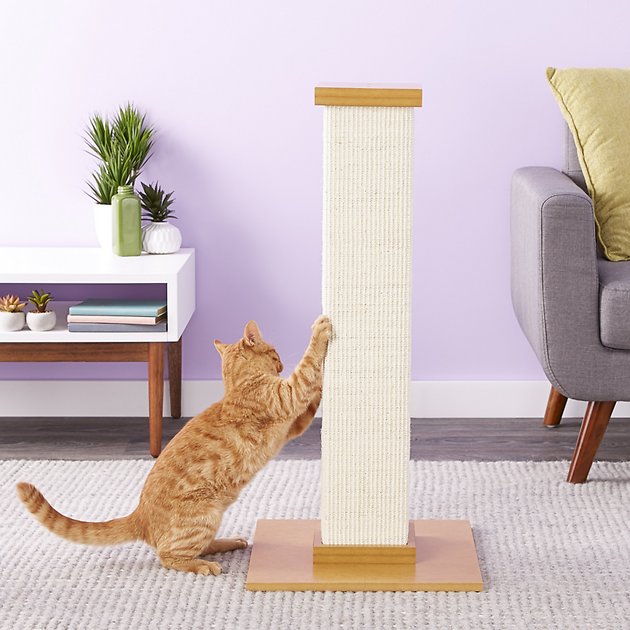 32" SmartCat Pioneer Pet Ultimate Scratching Post (Beige) for $24.93 w/ first Autoship order