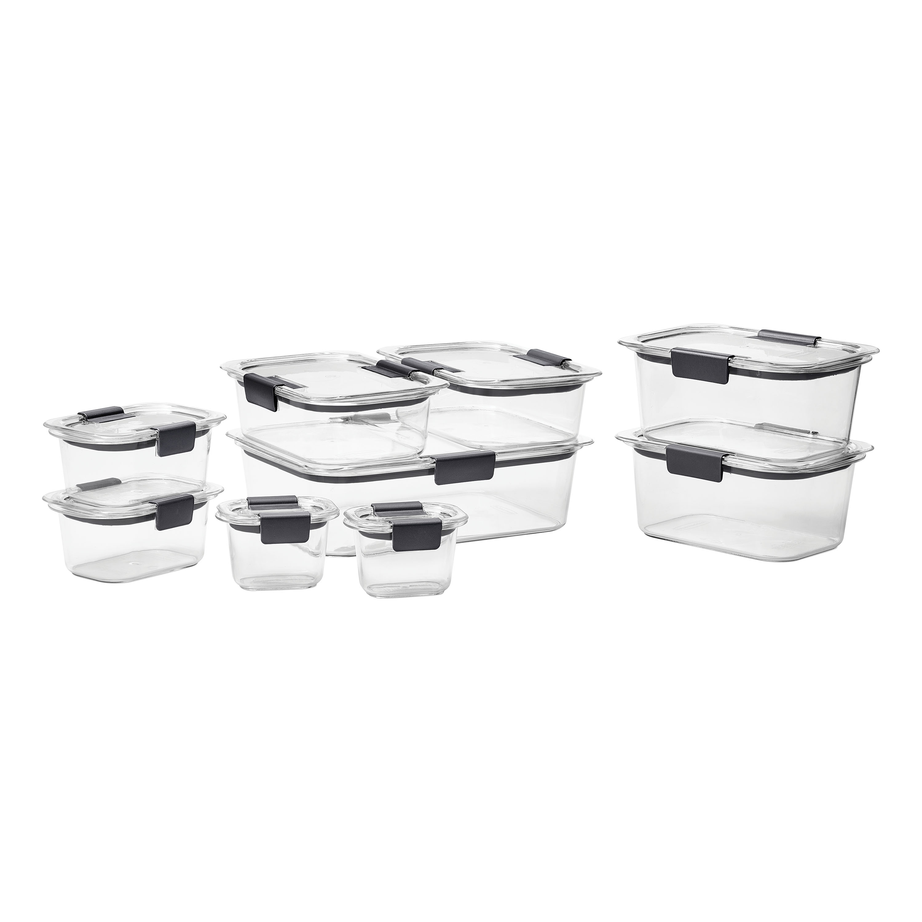 18 Piece Rubbermaid Brilliance Food Storage Container Set