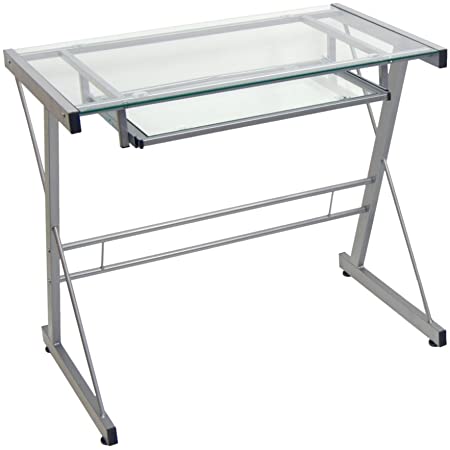 Metal and Glass Computer/Writing Desk $50 shipped w/ Prime $49.99