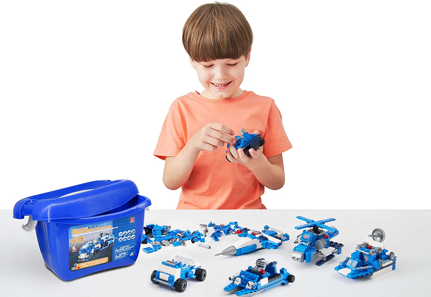 703-Piece Police Command Bucket Value Building Set $10.70 shipped w/ Prime