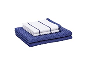 4-Pack Amazon Basics Kitchen Dish Cloth & Towel $4.56