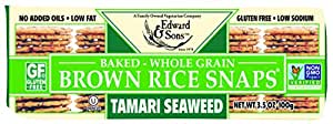 12-Pack 3.5-Oz Brown Rice Snaps (Tamari Seaweed) $11.99 shipped w/ Prime
