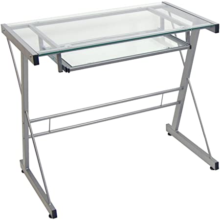 Walker Edison Metal and Glass Work Computer Desk $40.05 shipped w/ Prime