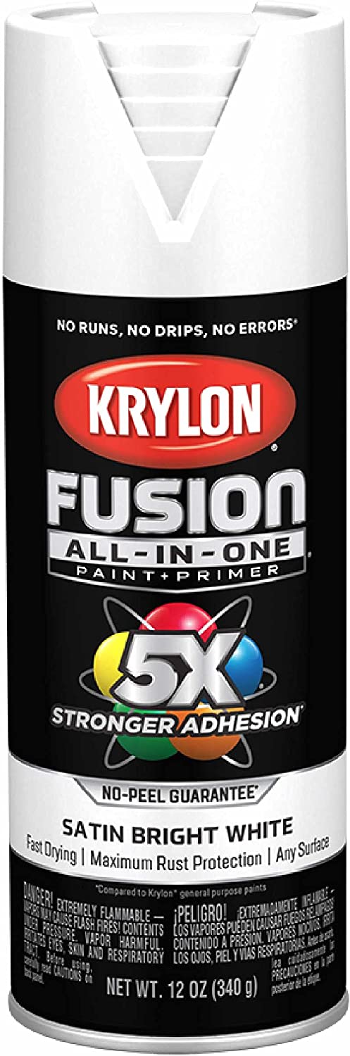 12-Oz Krylon Fusion Spray Paint (Satin Bright White) $3.82 shipped w/ Prime