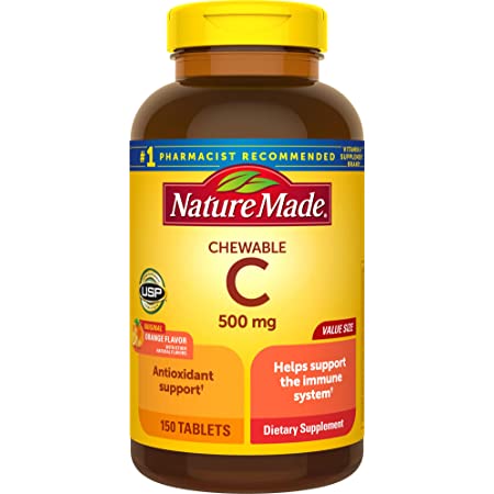 150-Count Nature Made Chewable Vitamin C 500mg Tablets $6.29 shipped w/ Prime $10.49