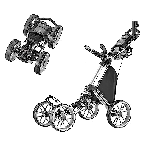 CaddyTek 4 Wheel Golf Push Cart - Caddycruiser One Version 8 $112.99