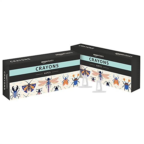 2-Pack 64-Count Amazon Basics Crayons with Sharpener $4.70 shipped w/ Prime