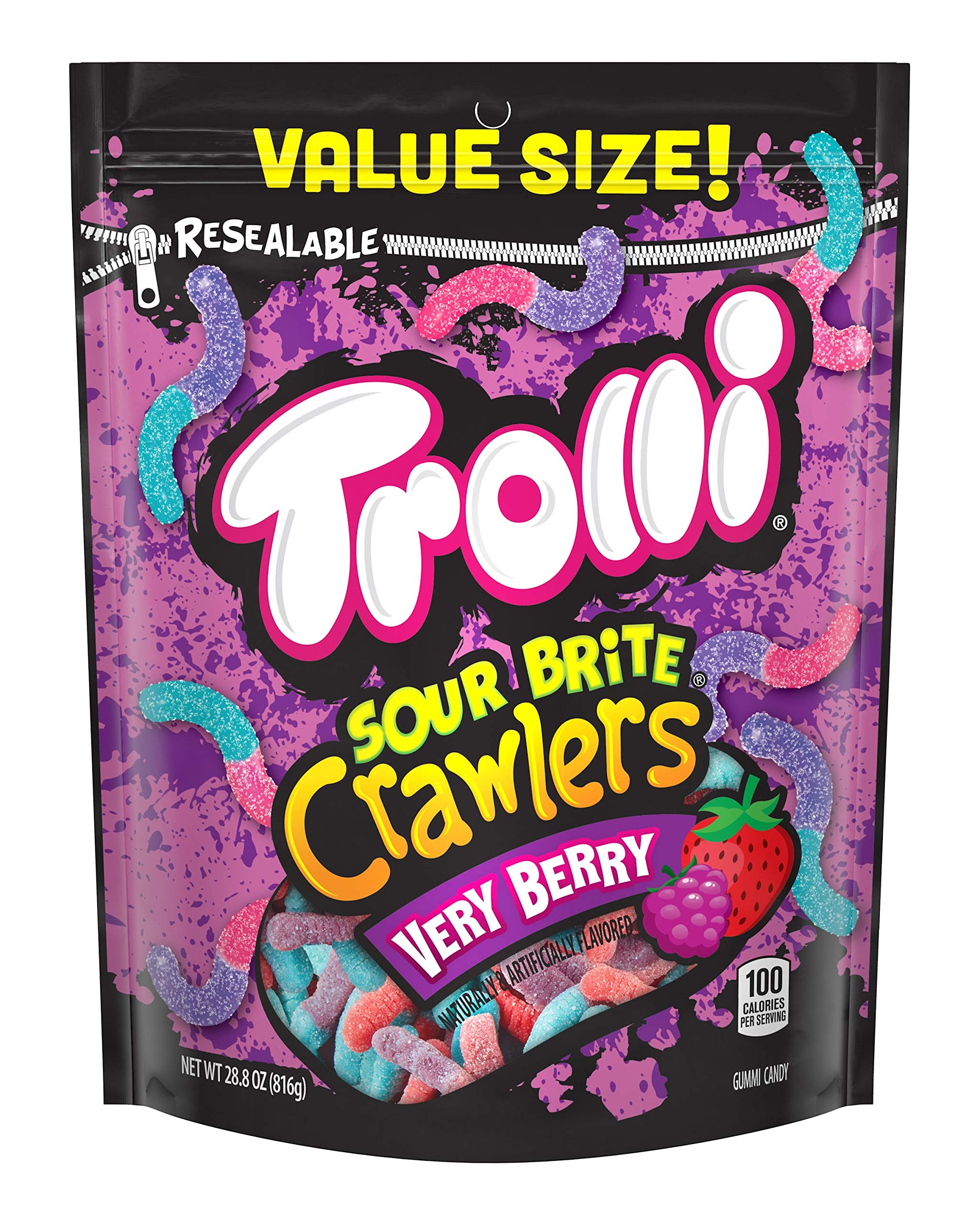 28.8-Oz Trolli Sour Brite Crawlers Very Berry Gummy Worms $2.55.