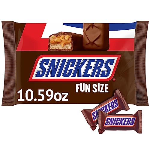 SNICKERS Original Chocolate Candy Bars, Fun Size, Halloween Candy, 10.59 oz Bag $3.19 shipped w/ Prime