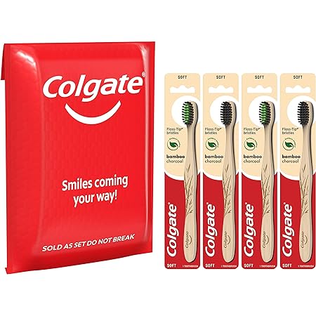 4-Count Colgate Charcoal Bamboo Toothbrushes $6.59 shipped w/ Prime