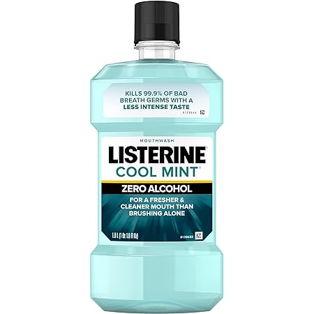 1-Liter Listerine Zero Alcohol Mouthwash Cool Mint Flavor $2.79 shipped w/ Prime